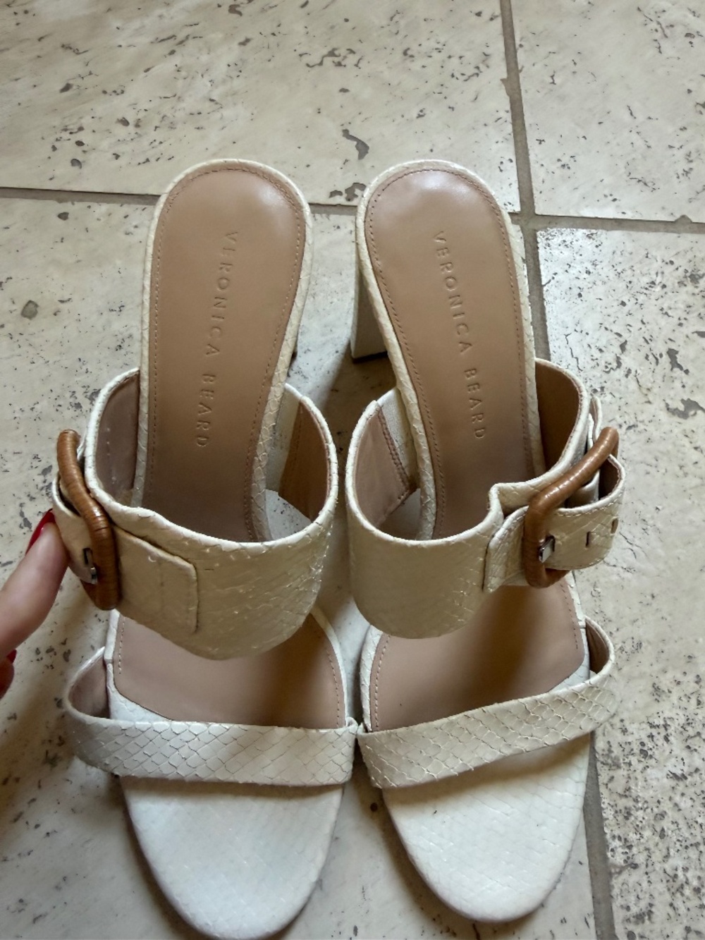 Veronica beard sandals with heel